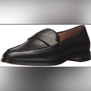 Franco Sarto Black  Hudley Black Leather Loafers.